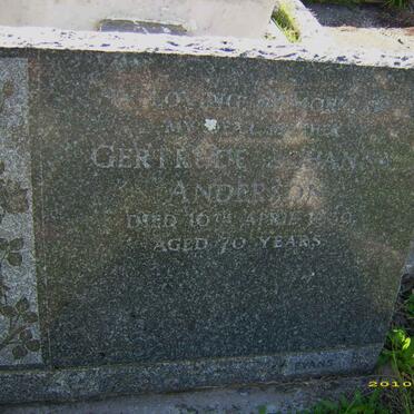 ANDERSON Gertrude Johanna -1939