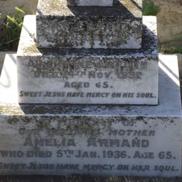 ARMAND Augustine -1932 &amp; Amelia -1936