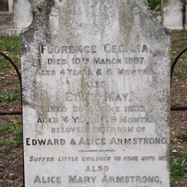 ARMSTRONG Alice Mary -1927 :: ARMSTRONG Florence Cecilia -1897 :: ARMSTRONG Ethel May -1903