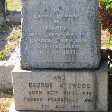 ATTWOOD George 1870-1961 &amp; Mabel -1933