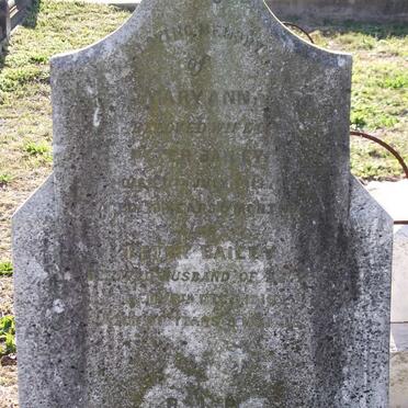 BAILEY Peter -1916 &amp; Mary Ann -1913