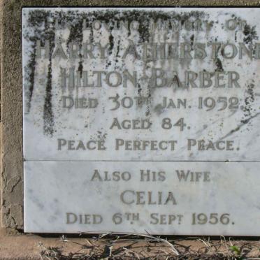 BARBER Harry Atherstone Hilton -1952 &amp; Celia -1956 