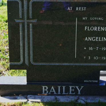 BAILEY Florence Angelina 1927-1981