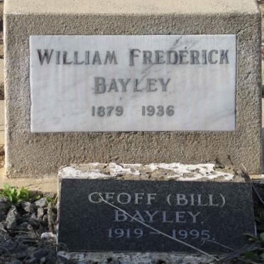 BAYLEY William Frederick 1879-1936 :: BAYLEY Geoff 1919-1995