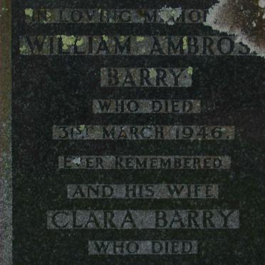 BARRY William Ambrose -1954