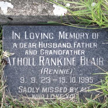 BLAIR Athol Rankine 1923-1995
