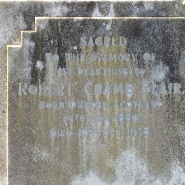 BLAIR Robert Cramb 1880-1938