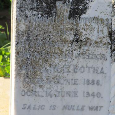 BOTHA Anna M.E. 1888-1940