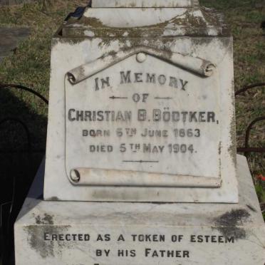 BODTKER Christian B. 1863-1904