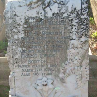 BORTON Ernest Edward -1976 &amp; Selina -1929