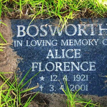 BOSWORTH Alice Florence 1921-2001