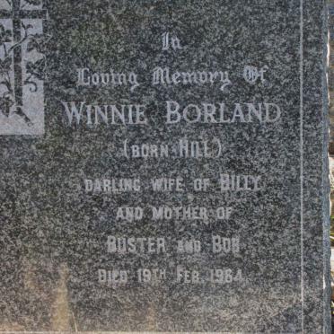 BORLAND Winnie nee HILL -1964