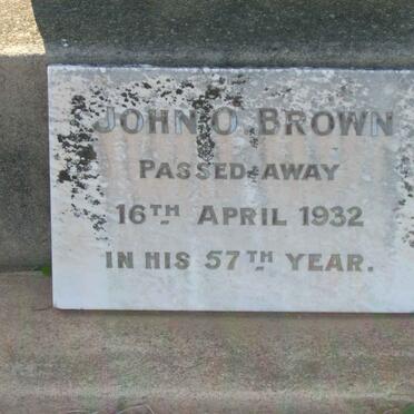 BROWN John O. -1932 