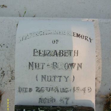 BROWN Elizabeth, Nut -1949
