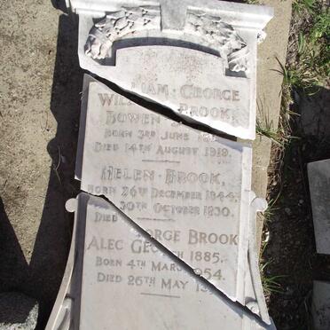 BROOK Helen 1844-1930 :: BROOK Alec George 1885-1954 :: BROOK William George Bowen 1911-1919