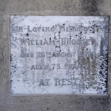 BROOKER William -1920