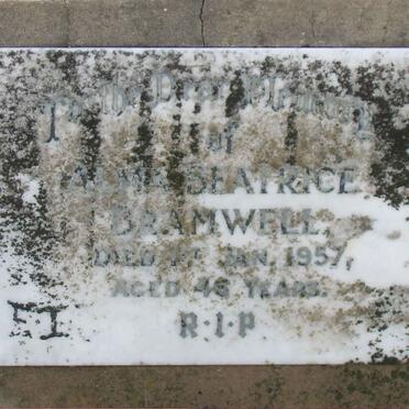 BRAMWELL Alma Beatrice -1957