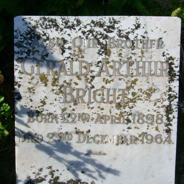 BRIGHT Gerald Arthur 1898-1964