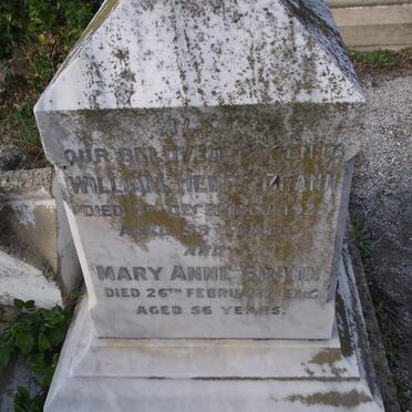 BRANN William Henry -1923 :: BRANN Mary Anne -1926