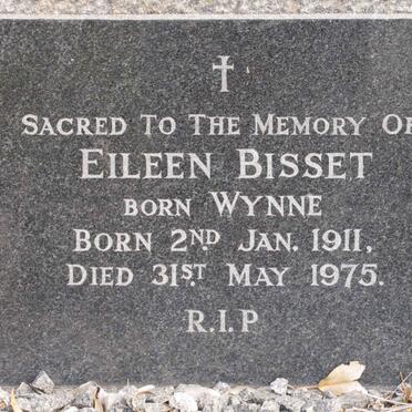 BISSETT Eileen nee WYNNE 1911-1975