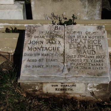 BIGGE John Alex Montague -1956 &amp; Beatrice Elizabeth Maud -1972 :: BIGGE Kenneth