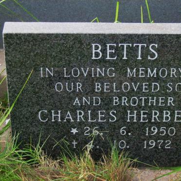 BETTS Charles Herbert 1950-1972
