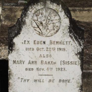 BENNETT Rex Eden -1918 :: BAKER Mary Ann -1923