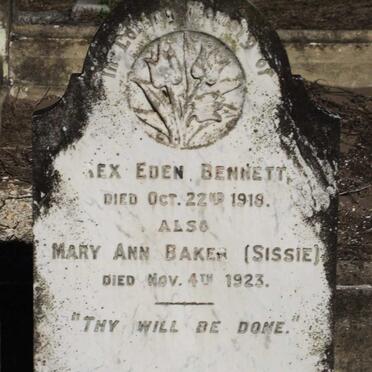 BENNETT Rex Eden -1918 :: BAKER Mary Ann -1923