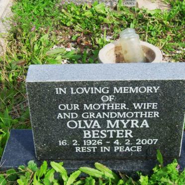 BESTER Olva Myra 1926-2007
