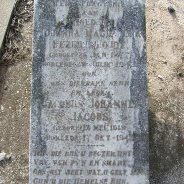 BEZUIDENHOUDT Johanna Magdalena 1877-1942 ::  JACOBS Jacobus Johannes 1919-1943