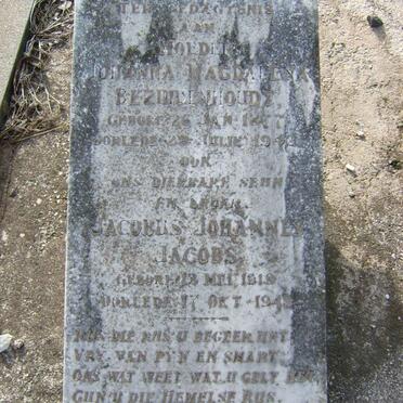 BEZUIDENHOUDT Johanna Magdalena 1877-1942 ::  JACOBS Jacobus Johannes 1919-1943