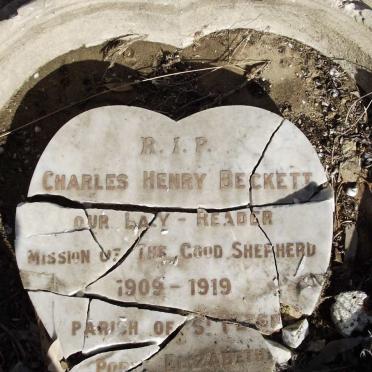 BECKETT Charles Henry 1909-1919