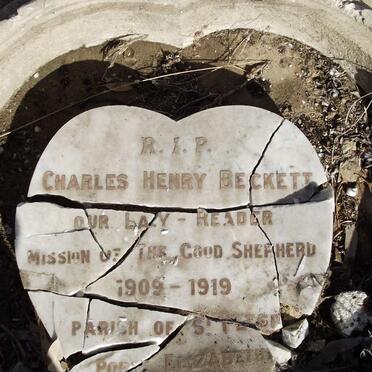 BECKETT Charles Henry 1909-1919
