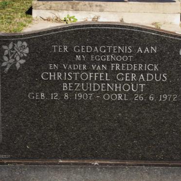 BEZUIDENHOUT Christoffel Gerardus 1907-1972