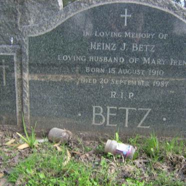 BETZ Heinz J. 1910-1987