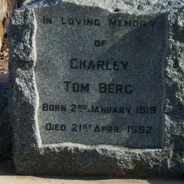 BERG Charley Tom 1919-1952