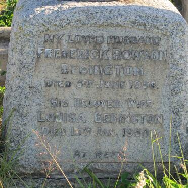 BEBINGTON Grave