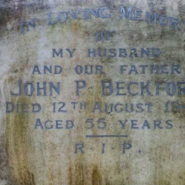 BECKFORD John P. -1947