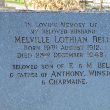 BELL Melville Lothian 1912-1948