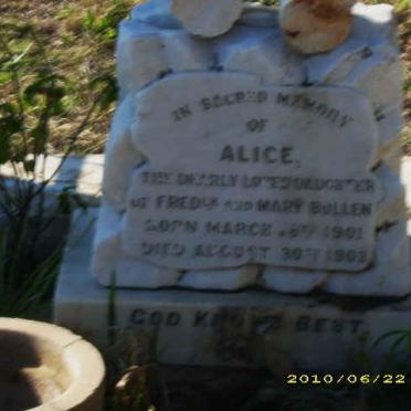 BULLEN Alice 1901-1903