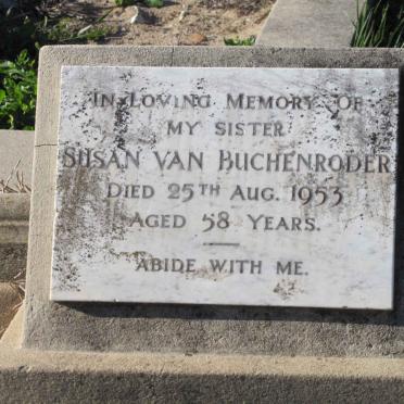BUCHENRODER Susan, van -1953