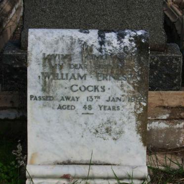 COCKS William Ernest -1939