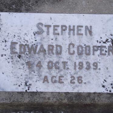 COOPER Stephen Edward -1939