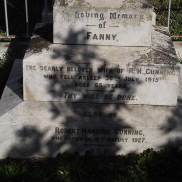 GUNNING Robert Harding -1927 &amp; Fanny -1915