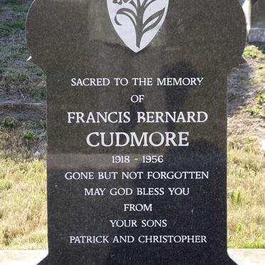 CUDMORE Francis Bernard 1918-1956