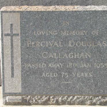 CALLAGHAN Percival Douglas  -1955