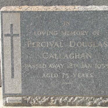 CALLAGHAN Percival Douglas  -1955