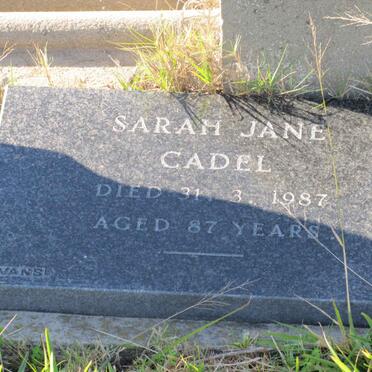 CADEL Sarah Jane  -1987