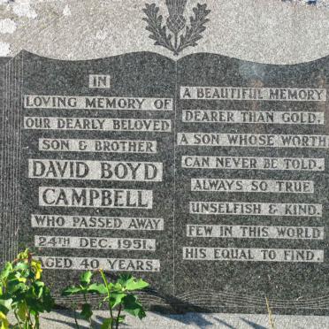 CAMPBELL David Boyd -1951