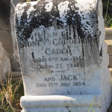 CADEL Sidney Godolphin  -1932 :: CADEL Jack -1954